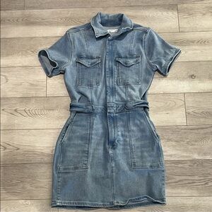 Good American Blue Denim Dress